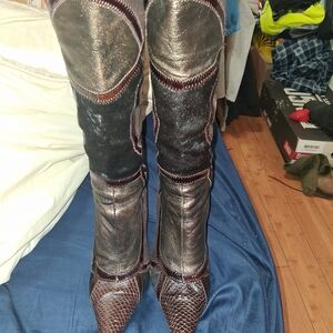 Aldo Leather Heeled Boots